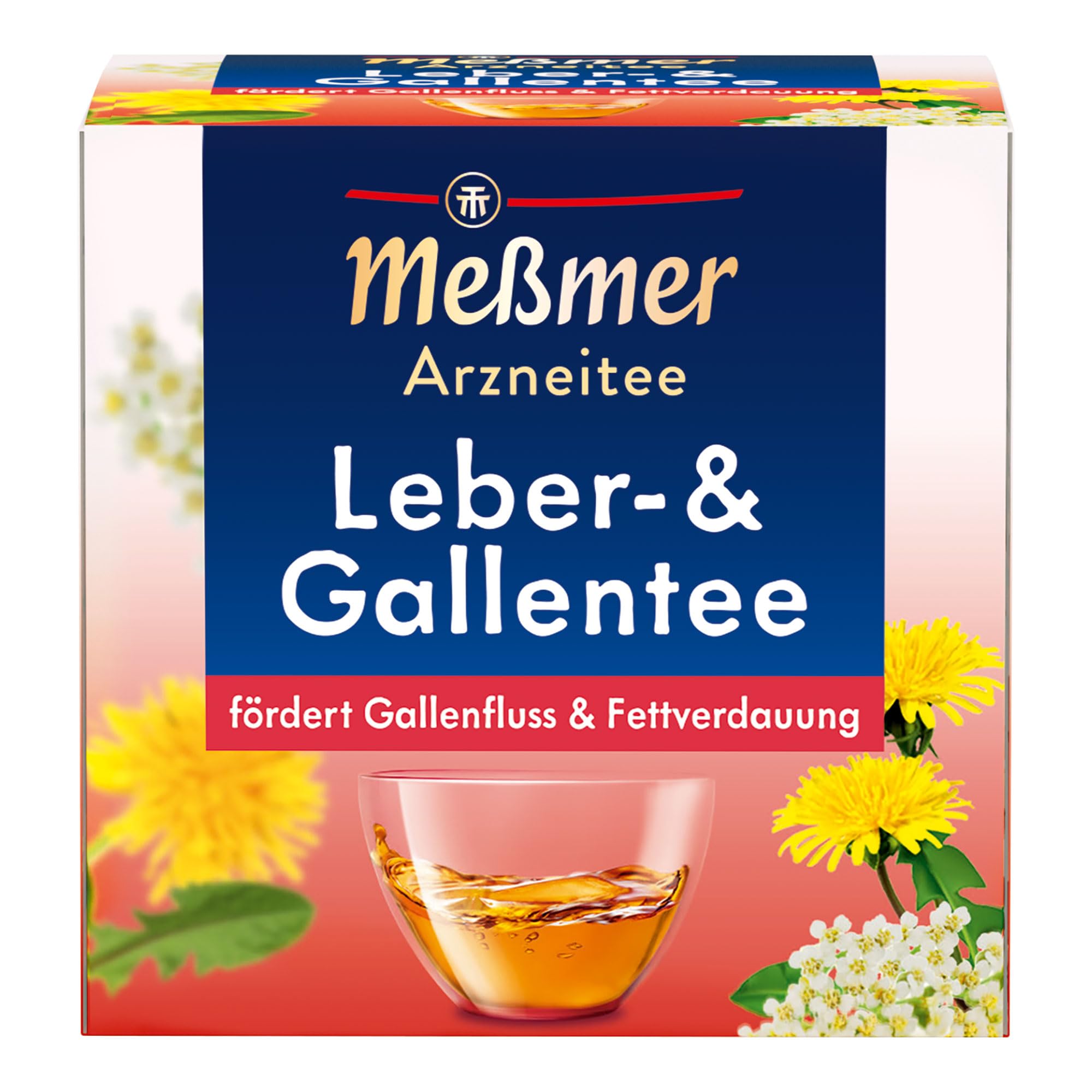 Meßmer Leber- und Gallentee | fördert Gallenfluss & Fettverdauung | Arzneitee | 9 Teebeutel