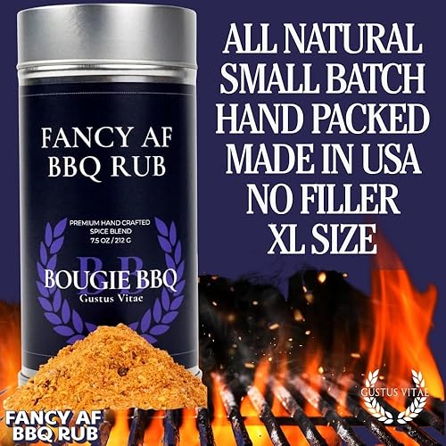 Miniatura 8 de Fancy AF BBQ Rub | Condimento gourmet | Mezcla de especias artesanales | 7.5 oz (212 g) | Todo natural | Sin OMG | Lote pequeño | Sin MSG o