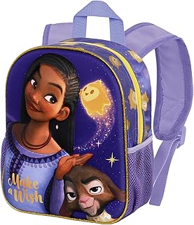 Wish: El Poder De Los Deseos Star-Mochila 3D Pequeña, Lila, 26 x 31 cm, Capacidad 8.5 L