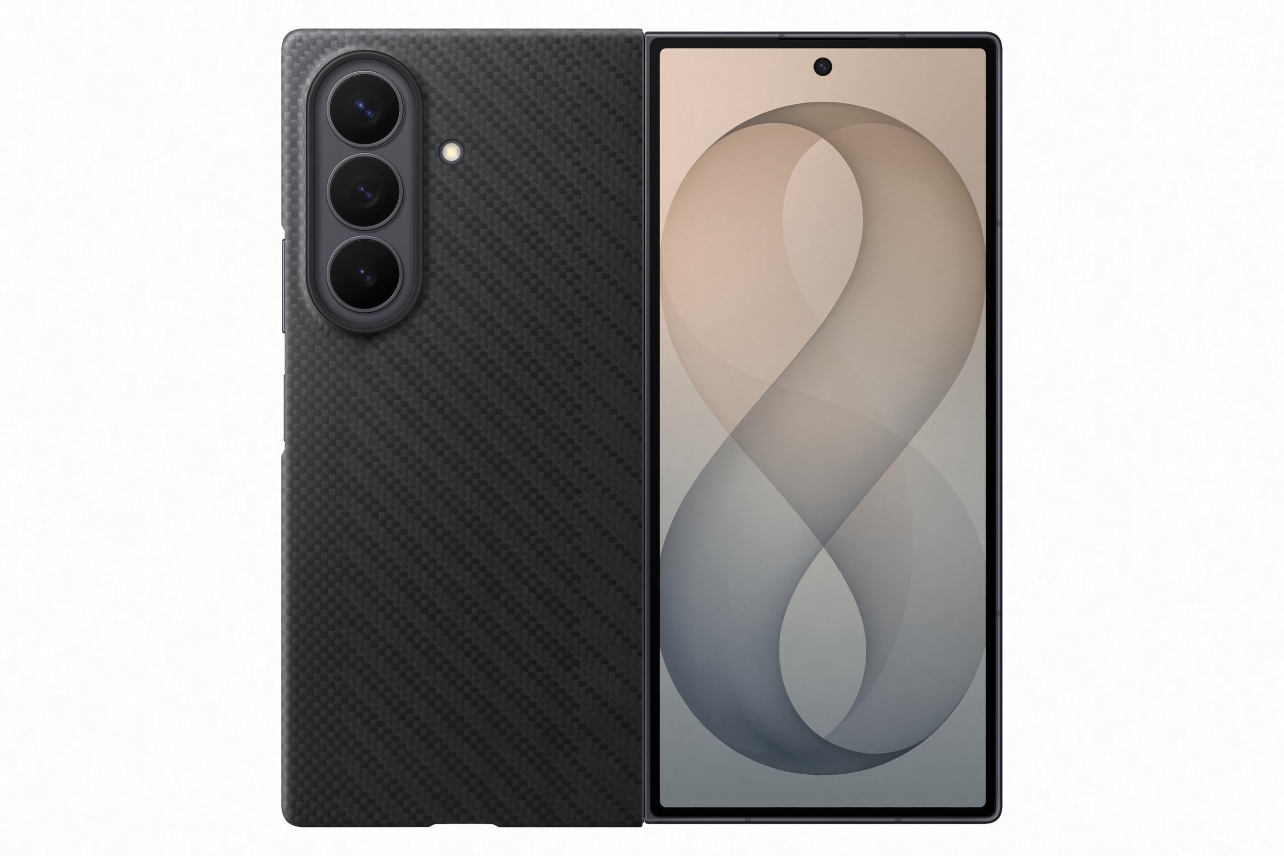 Samsung Carbon Magnet Case EF-KF976 für Galaxy Z Fold8 Ultra, Black | Handy-Hülle mit Magnetring zur Anbringung von Zubehör, Schutz Case, stoßfest, dünn und griffig