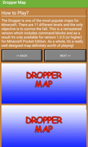 Dropper Map for Minecraft Pro
