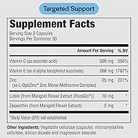 Vista 2 de PureFormulas Pure Eye Support Suplemento de luteína y zeaxantina - 90 cápsulas vegetarianas, paquete de 2