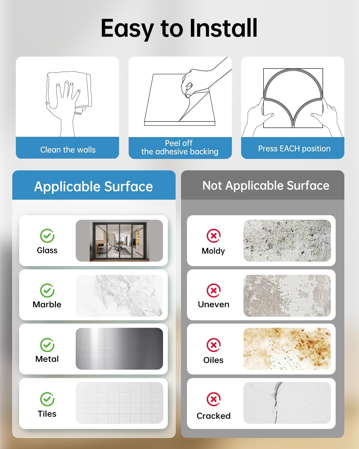 Soundproof Wall Panels Self-adhesive, Acoustic Panels 12 Pack Wall Panels, High Density Sound Absorbing Panel for Walls, Office,Reccording Studio, Ceiling 12" X 12" X 0.4"