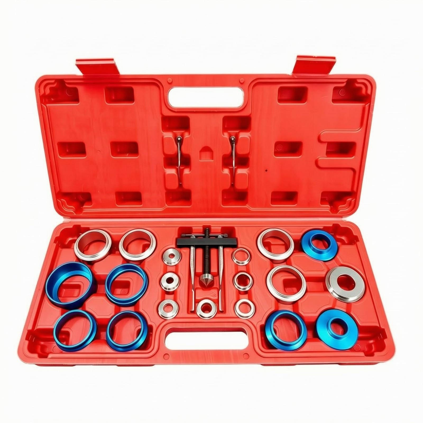 Extractor Retenes Aceite Compacto | Anillos Adaptadores Múltiples, Kit Herramientas para Sellos Motor, Universal, Herramienta, Taller Mecánico