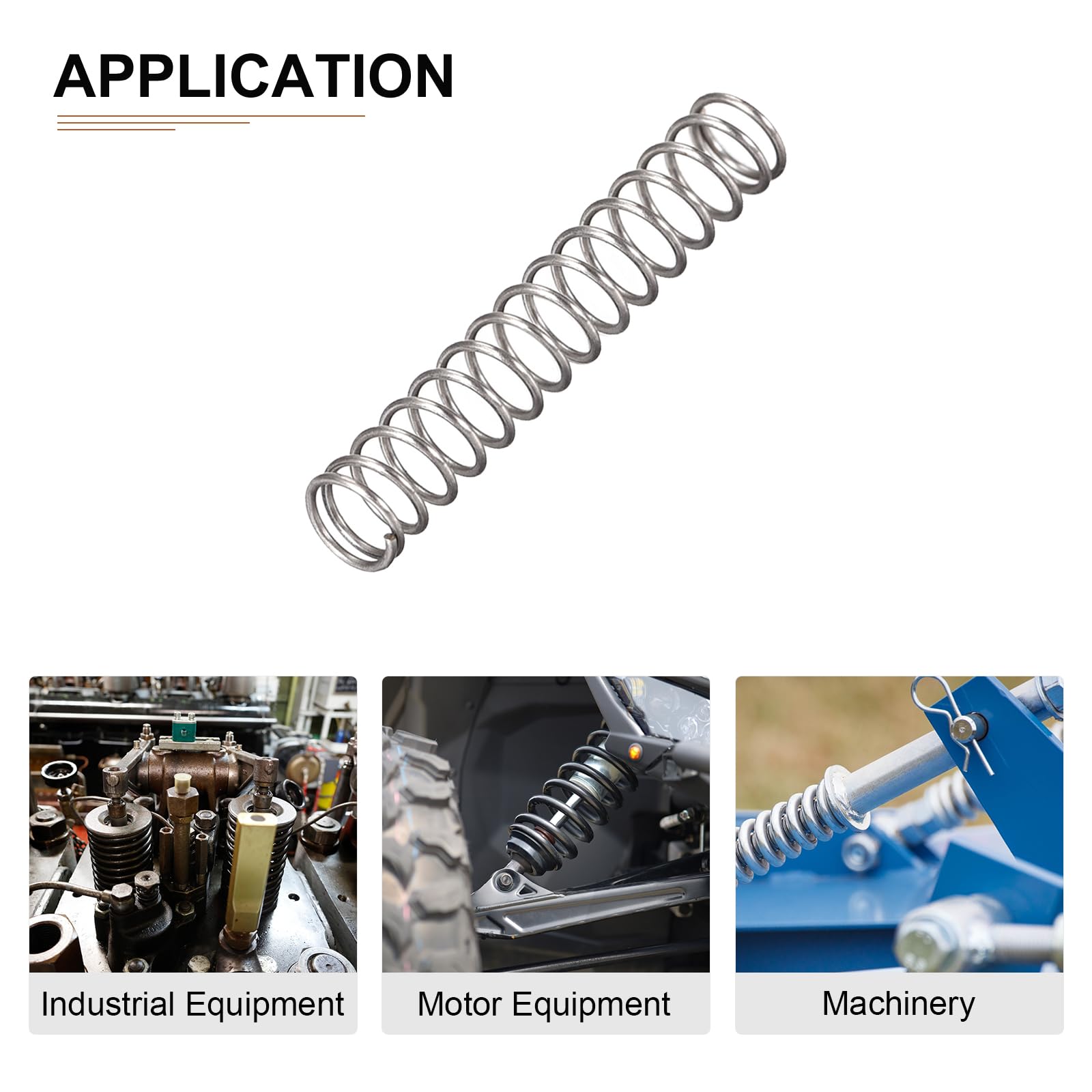 DTGN 0.4x4x25mm(DxODxL) Compression Spring - 20Pack - Good for Machinery - Spring Steel Extension Spring - Gray - Image 4