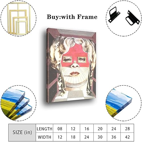 Vista 41 de 40 pinturas famosas de Dali - Salvador Dalí - El Ángelus arquitectónico del mijo - Póster artístico en lienzo y arte de pared, póster moderno