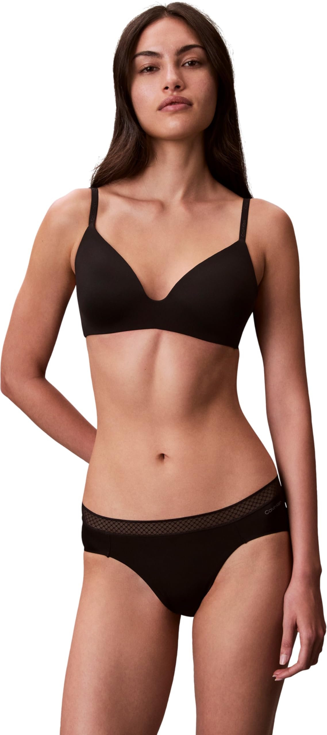 Calvin Klein Women Bikini Shape Briefs Stretch, Black (Black), XL