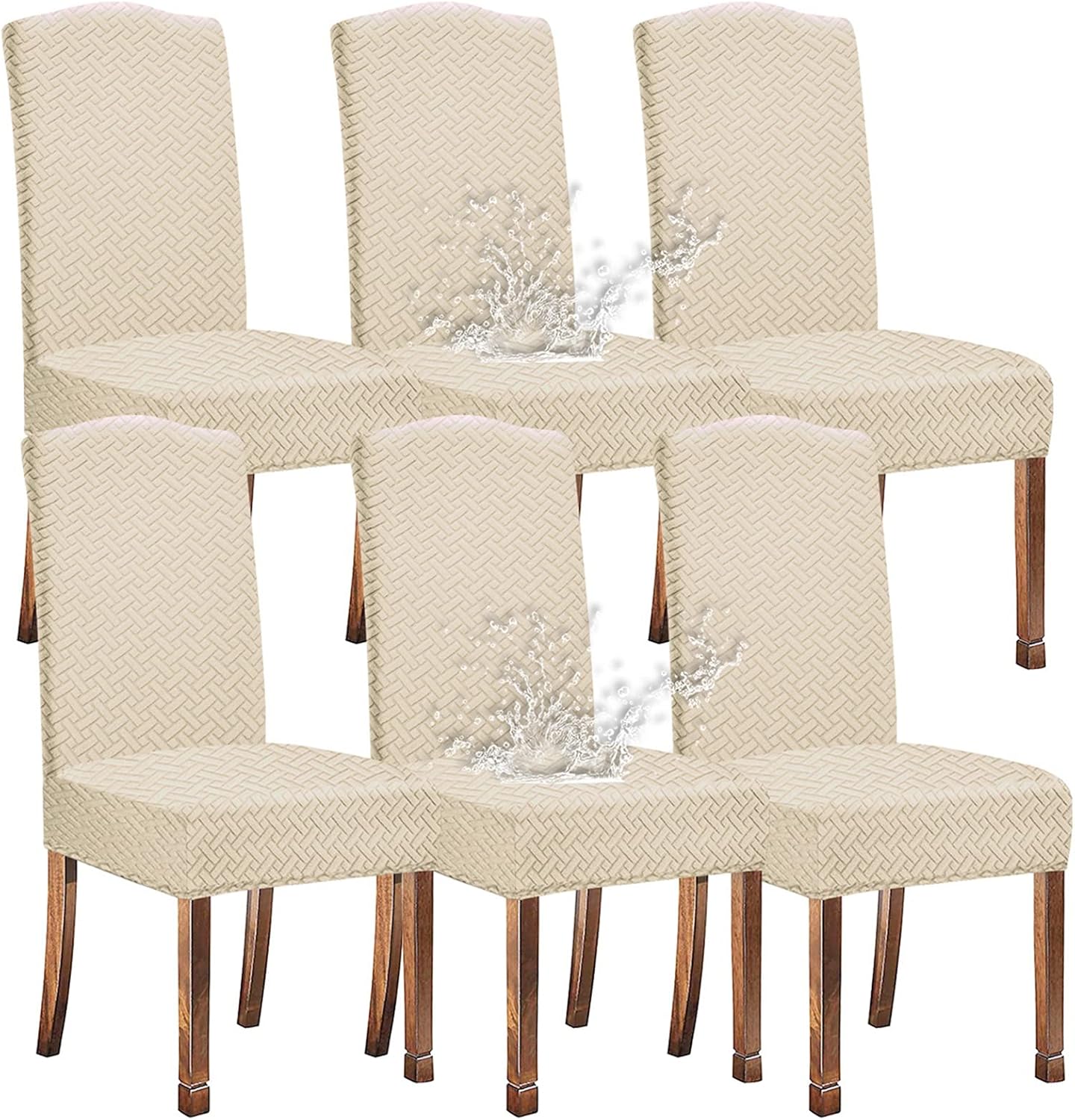 KELUINA Chair Covers for Dining Room Stretch Removable