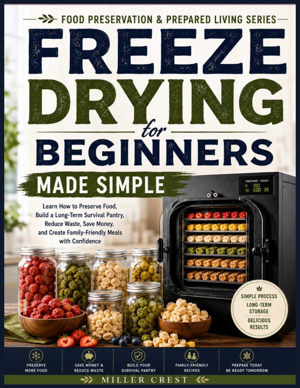 Freeze Drying for Beginners Made Simple: Learn How to Preserve Food, Build a Long-Term Survival Pantry, Reduce Waste, Save Money, and Create Family-Friendly Meals with Confidence