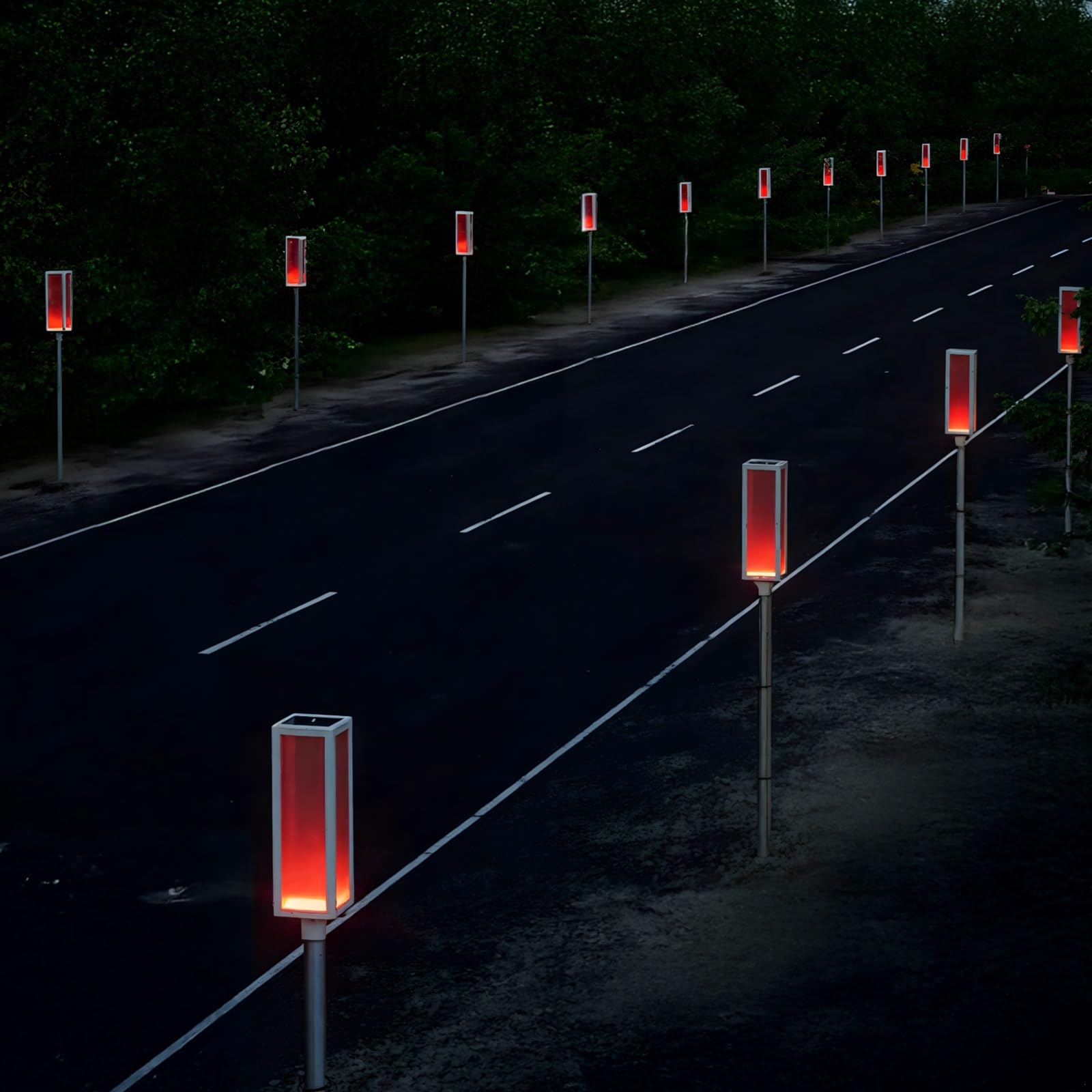 5-pak solarnych świateł sygnalizacyjnych, migające lampy ostrzegawcze LED do budowy dróg, zewnętrzne światła bezpieczeństwa do ogrodów, tarasów i parków