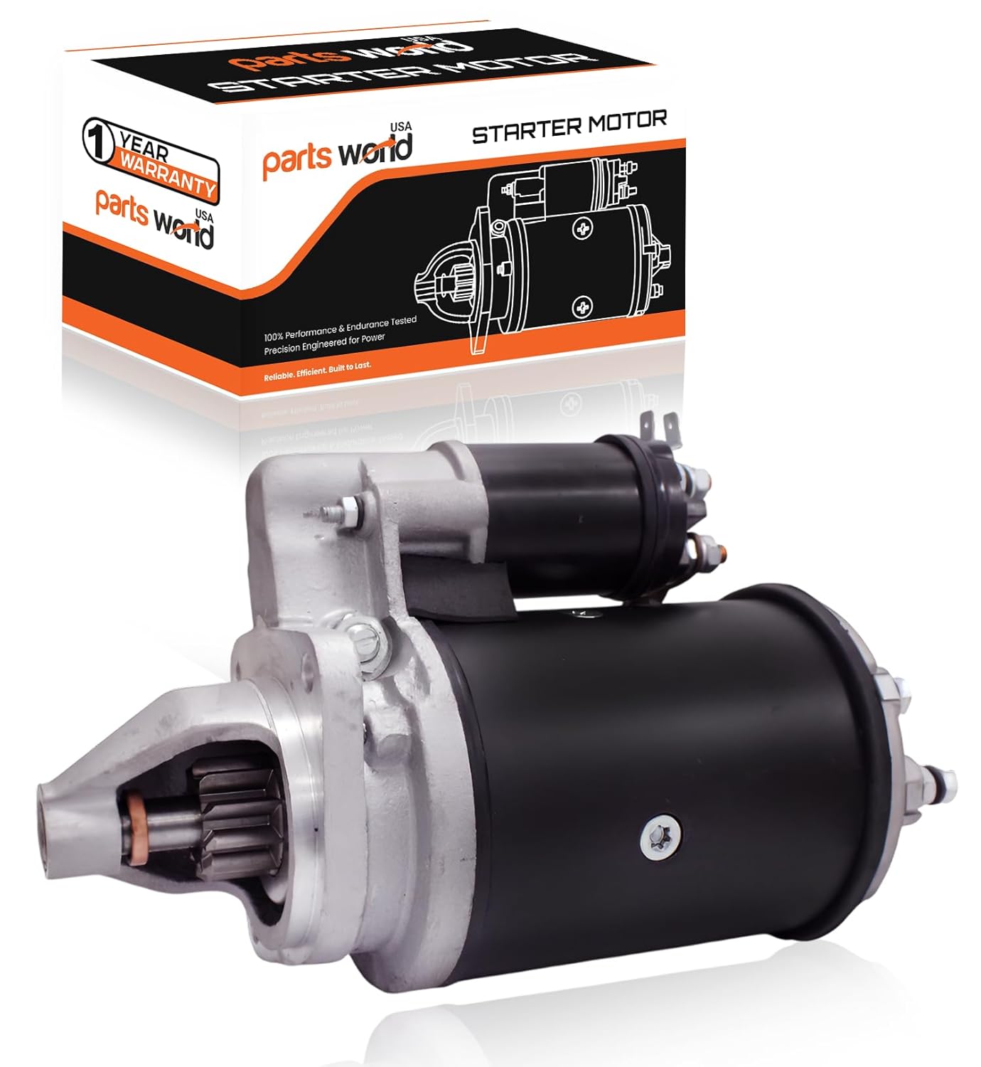 12V Starter Compatible with Massey Ferguson Tractor MF-4225, MF-4233,MF-4235,MF-4270(1997-2000) MF-6140,MF-6150(1995-1998)| 410-30004 410-30024 STR25013 L26925193A 27572B SLU0005-1 Year Support