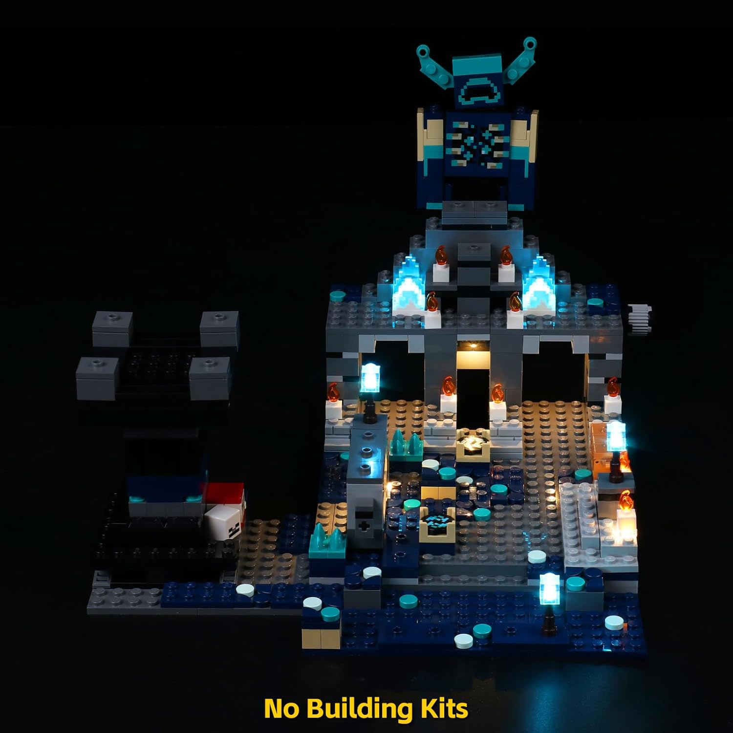 BrickBling Light Kit Compatible with LEGO The Deep Dark Battle Playset, Creative Lighting Compatible with LEGO 21246 for Adult (Lights Only, No Bricks)