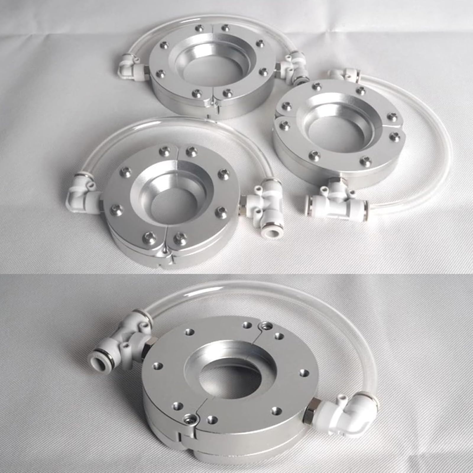 Soffiatore Ad Anello in Lega di Alluminio con Lama Ad Anello E 2 Ingressi Daria, Installazione Separata, Flusso Daria Uniforme, Pulizia Ad Alta velocità per Inner Diameter 32mm