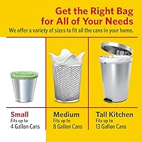 Vista 5 de Glad Bolsas de basura pequeñas con cordón de cocina, 4 galones, Febreze Sweet Citron & Lime, 34