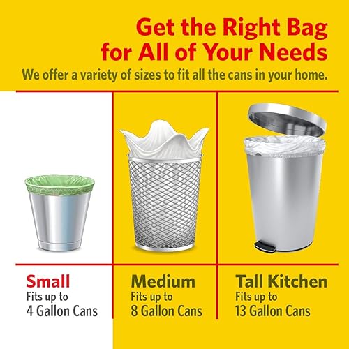 Miniatura 5 de Glad Bolsas de basura pequeñas con cordón de cocina, 4 galones, Febreze Sweet Citron & Lime, 34 unidades