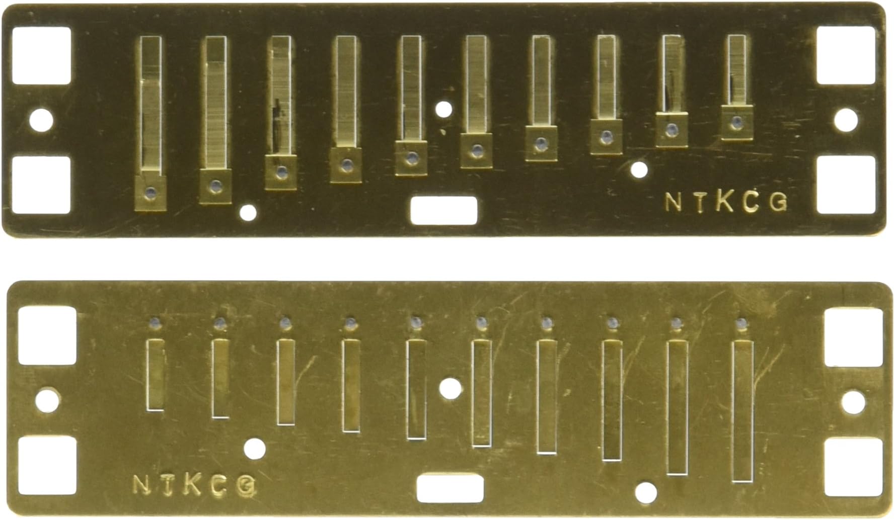 Lee OskarHarmonica G Major Tuning Plates, Gold, Polished, Set of Upper and Lower Plates