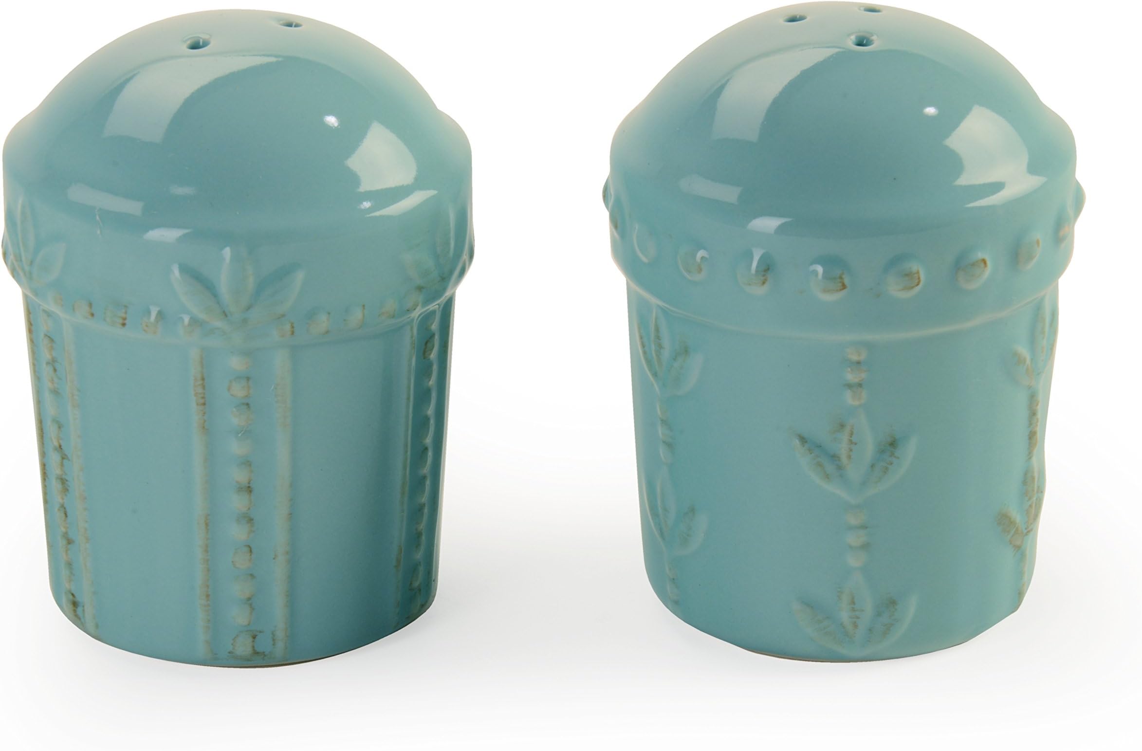 Signature Housewares Sorrento Collection Salt and Pepper Shakers, Aqua