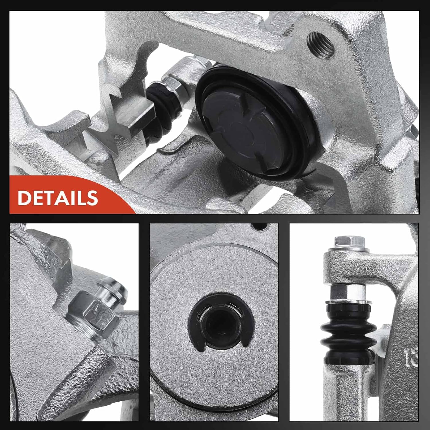 A-Premium Disc Brake Caliper Assembly with Bracket Compatible with Select Mazda Models - CX-9 2007 2008 2009 2010 2011 2012 2013 2014 2015, 3.5L 3.7L - Rear Right Passenger Side