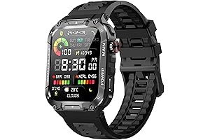 Heroband Military Smart Watch for Men with Enhanced Android and iPhone Compatibility