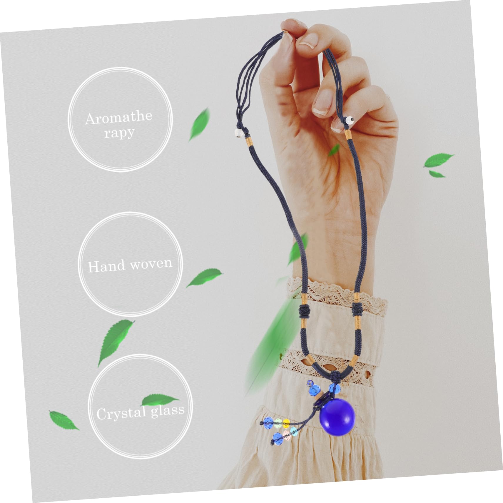 LIFKOME 4pezzi Collana Con Ciondolo Diffusore Di Oli Essenziali Pendente Creativo Per Accessorio Chic Per Eventi e Occasioni Speciali