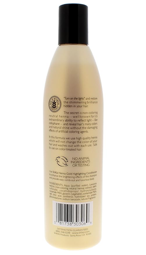 Shampoo Shikai Henna Gold Highlighting Pack de 3 miniatura 2