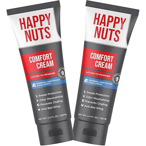 Miniatura 13 de HAPPY NUTS Desodorante en crema Comfort para hombres: defensa del sudor antirozaduras, control de olores, desodorante e higiene para hombres sin