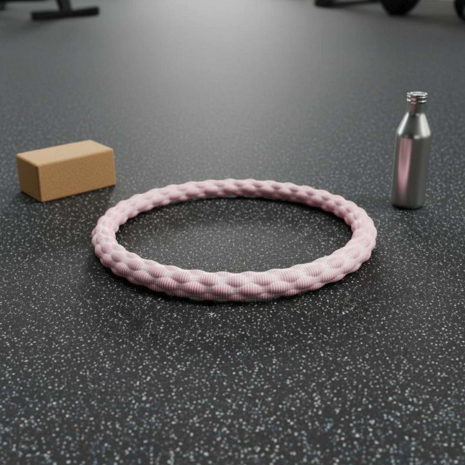 Donna Esercizio Anello Morbido Pesato per Allenamento Della Vita con Tessuto Ice Bean E Molla in Lega Adatto a Esercizi di Fitness Domestico E Routine Giornaliera