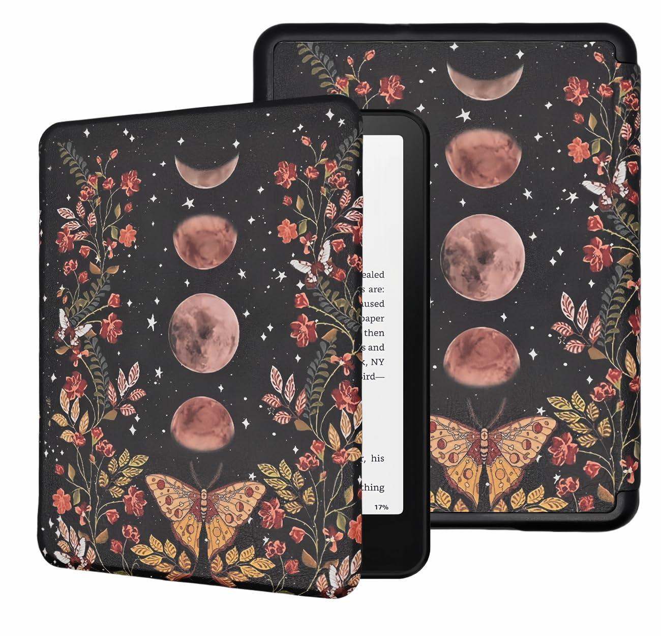 Custodia per tutti i nuovi Kindle da 6 pollici 2024 e 2022 (11 generazioni), custodia protettiva leggera in pelle PU con accensione e spegnimento automatico, cinturino da polso