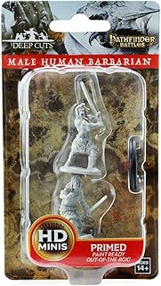 WizKids Pathfinder Deep Cuts Unpainted Miniatures: Wave 6: Human Male Barbarian