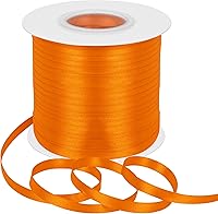 Vista 103 de Cinta de satén rosa polvoriento de doble cara, 3/8 pulgadas x 50 yardas, cintas de poliéster rosa polvoriento para envolver regalos, cinta de tela