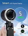 MERTTURM® Handheld Portable Fan, Mini Personal Foldable Small Hand Fan with LED Display, 5 Speeds Adjustable 3600mAh USB Rechargeable Powerful Cooling Turbo Desk Fan for Travel/Outdoor/Home/Office gallery image