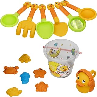 brinquedos areia praia - Brinquedos areia praia para crianças | Brinquedos praia para crianças com baldes areia, kit brinquedos pá praia e ancinho Littryee