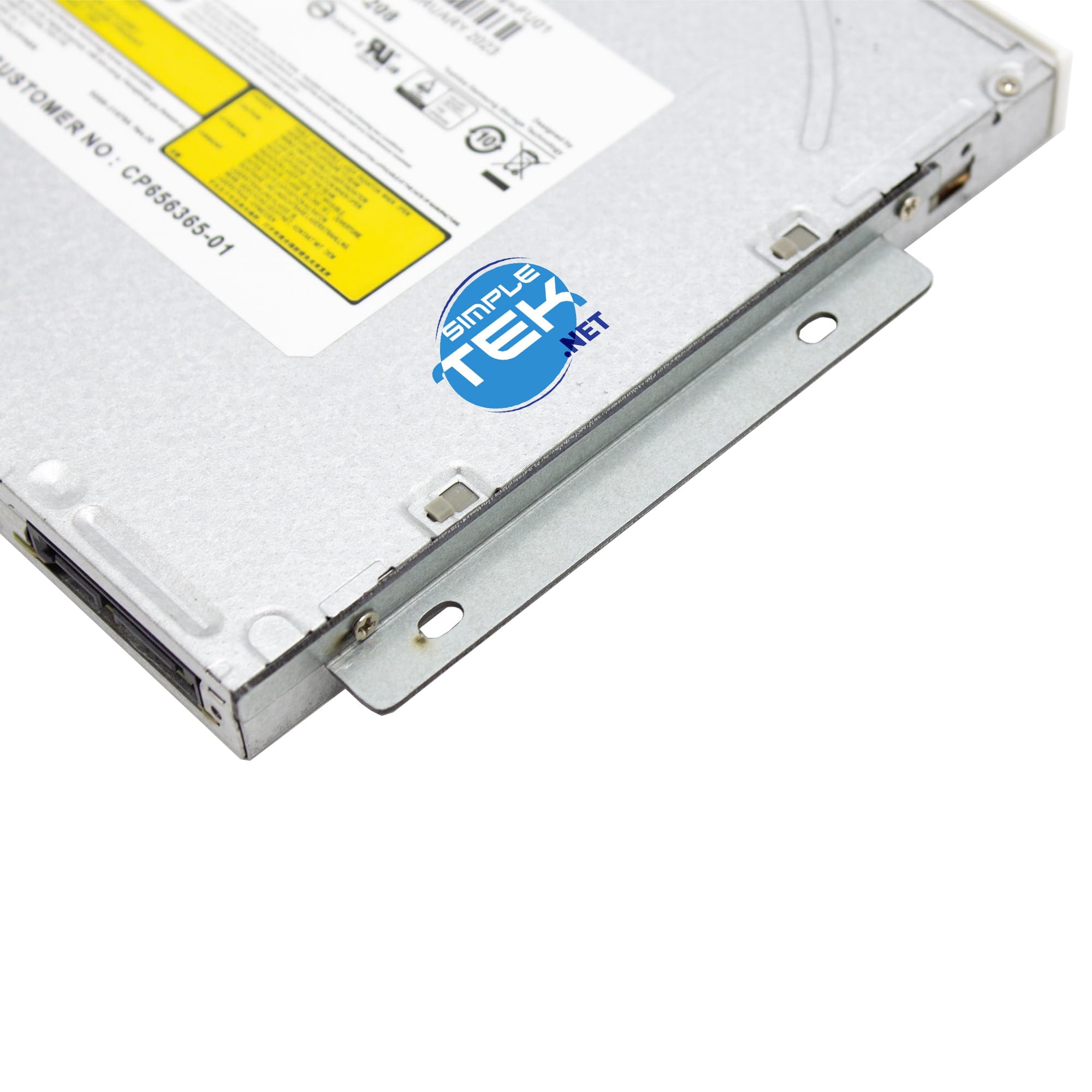 SIMPLETEK - Masterizzatore CD/DVD 12,7 mm con mascherina bianca SATA DVD-RW + Staffa generica di fissaggio 45K0494