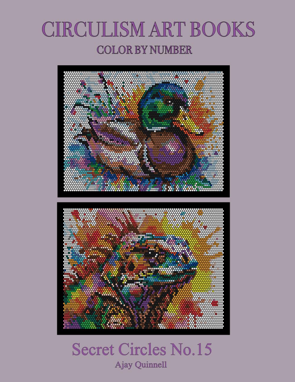 Secret Circles No.15 - Color By Number Circulism book : Standard paper edition