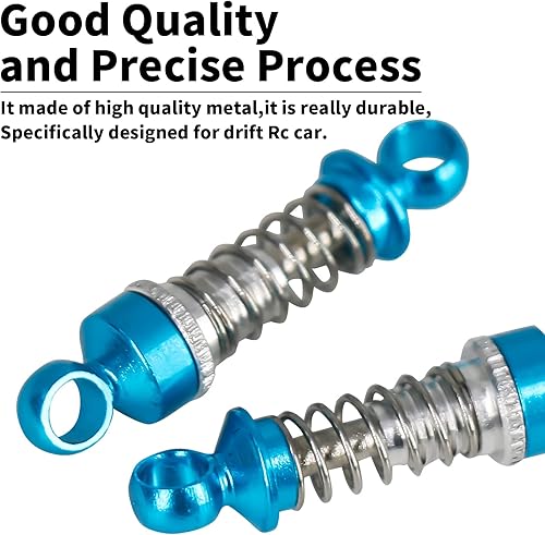 Miniatura 9 de 4 piezas de aluminio ajustable suave y duro amortiguador de coche RC actualización modificada piezas para WLtoys 128 RC Car K969 K989 K999 P929 4WD