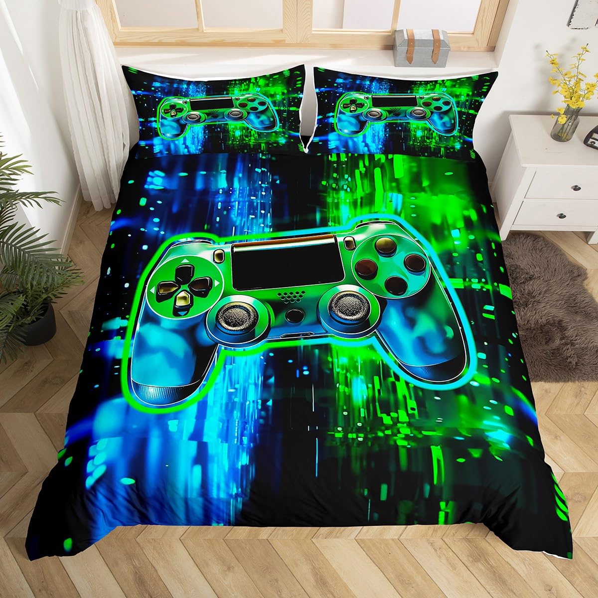 Manfei Gamer Duvet Cover Set Single Size - Image 3