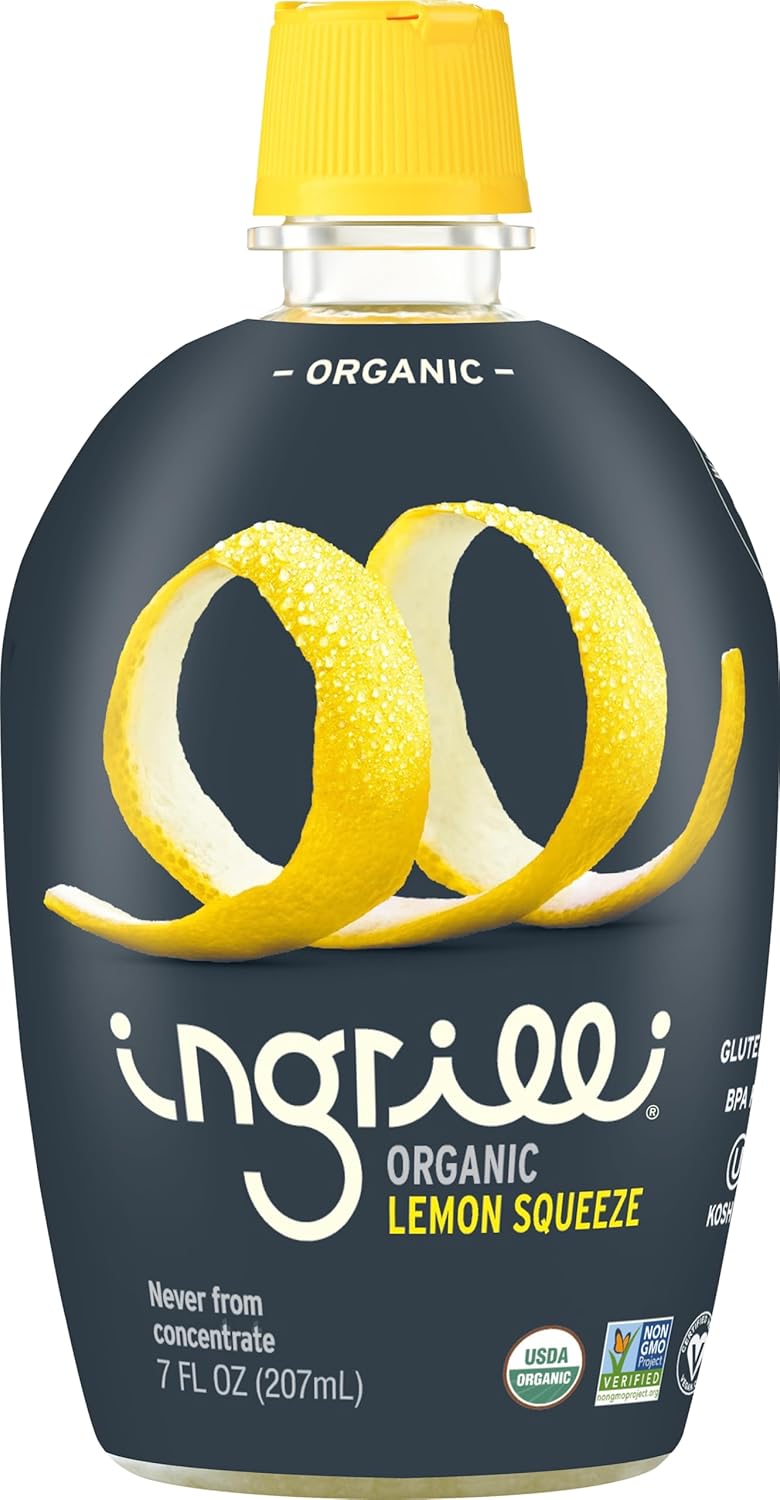 Ingrilli Organic Lemon Squeeze, 7 Fl Oz Bottle (Pack of 12)