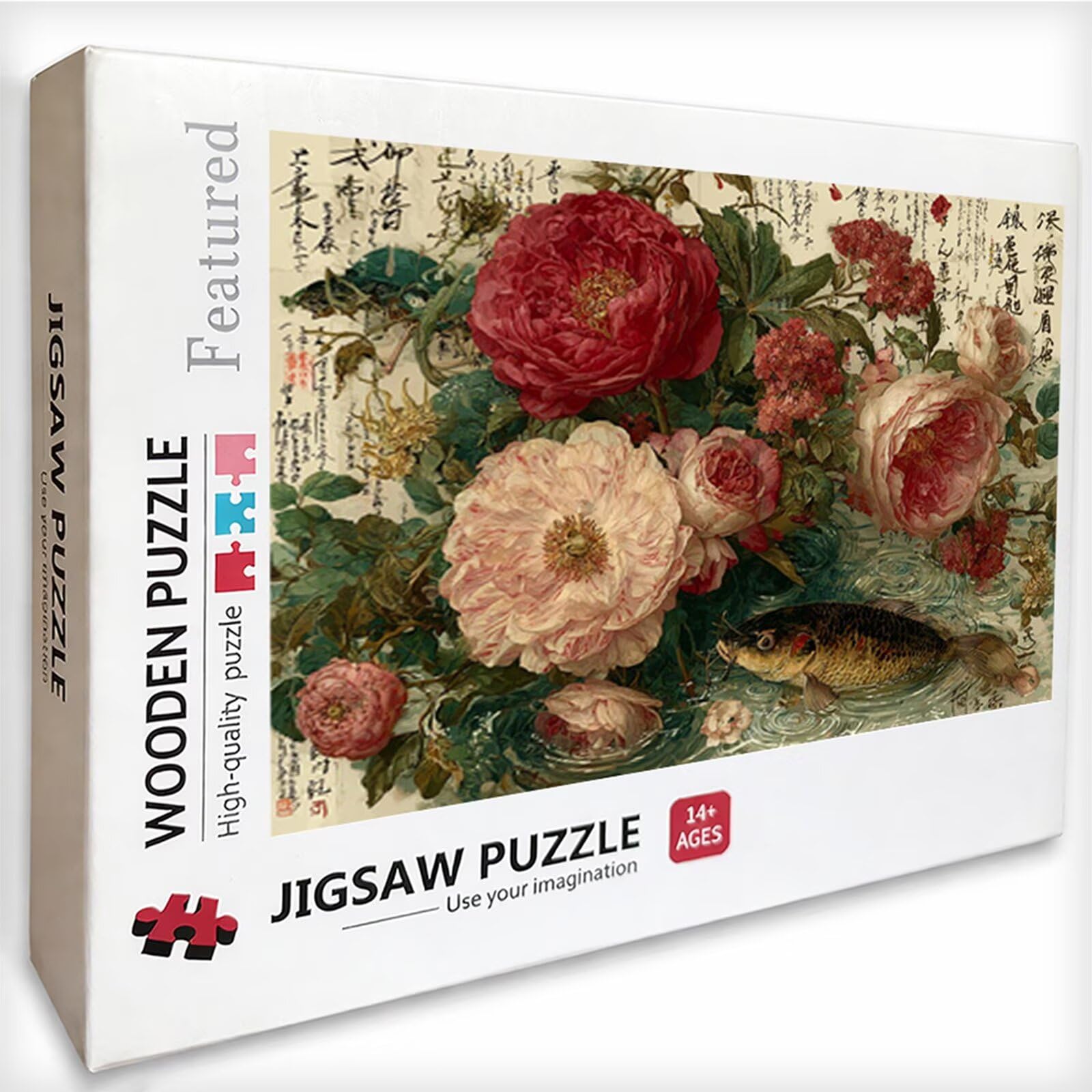 Flor Puzzle Madera 4000 Piezas, Faenar Puzzle Adultos con Caja 141x87cm, Rompecabezas Desafiante, para Hombres Mujeres Adolescente, Juegos de Rompecabezas Creativos, Decoracion Hogar Regalo, H-3870