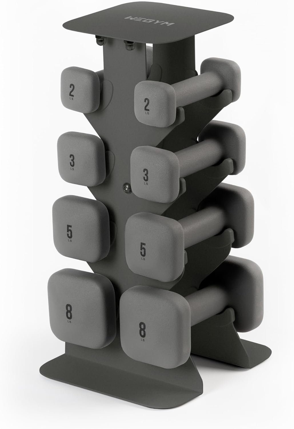 WeGym SafeGrip Dumbbells, Anti-Slip, Anti-Roll, Thick Handles, Free Weights, Square Dumbbells for Secure Workouts at Home, Weightlifting, and Personal Training