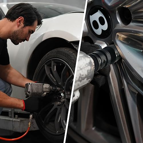 Miniatura 6 de Juego de llaves de vaso universal de impacto de 15 piezas, 38 pulgadas, juego de llaves giratorias, métrico, 0.315-0.866 in, acero Cr-Mo, 6 puntos