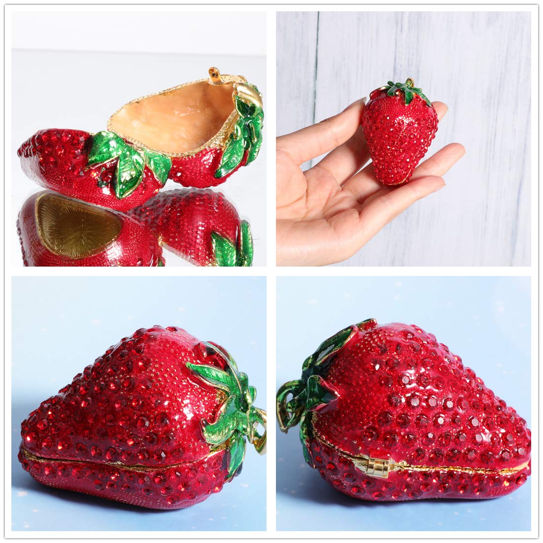 Amazon｜Waltz&Fいちご ジュエリーボックス クリスタル動物