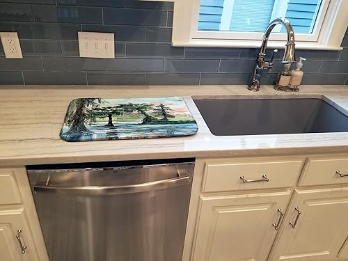 Miniatura 2 de Caroline's Treasures 8985DDM - Tapete de secado de platos absorbente en el pantano, tapete de secado de platos para encimera de cocina, tapete