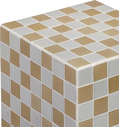 Miniatura 5 de JONATHAN Y END2000I Callista - Mesa auxiliar rectangular de cerámica bohemia moderna de 18 pulgadas, mesa auxiliar, mesa auxiliar para sala de