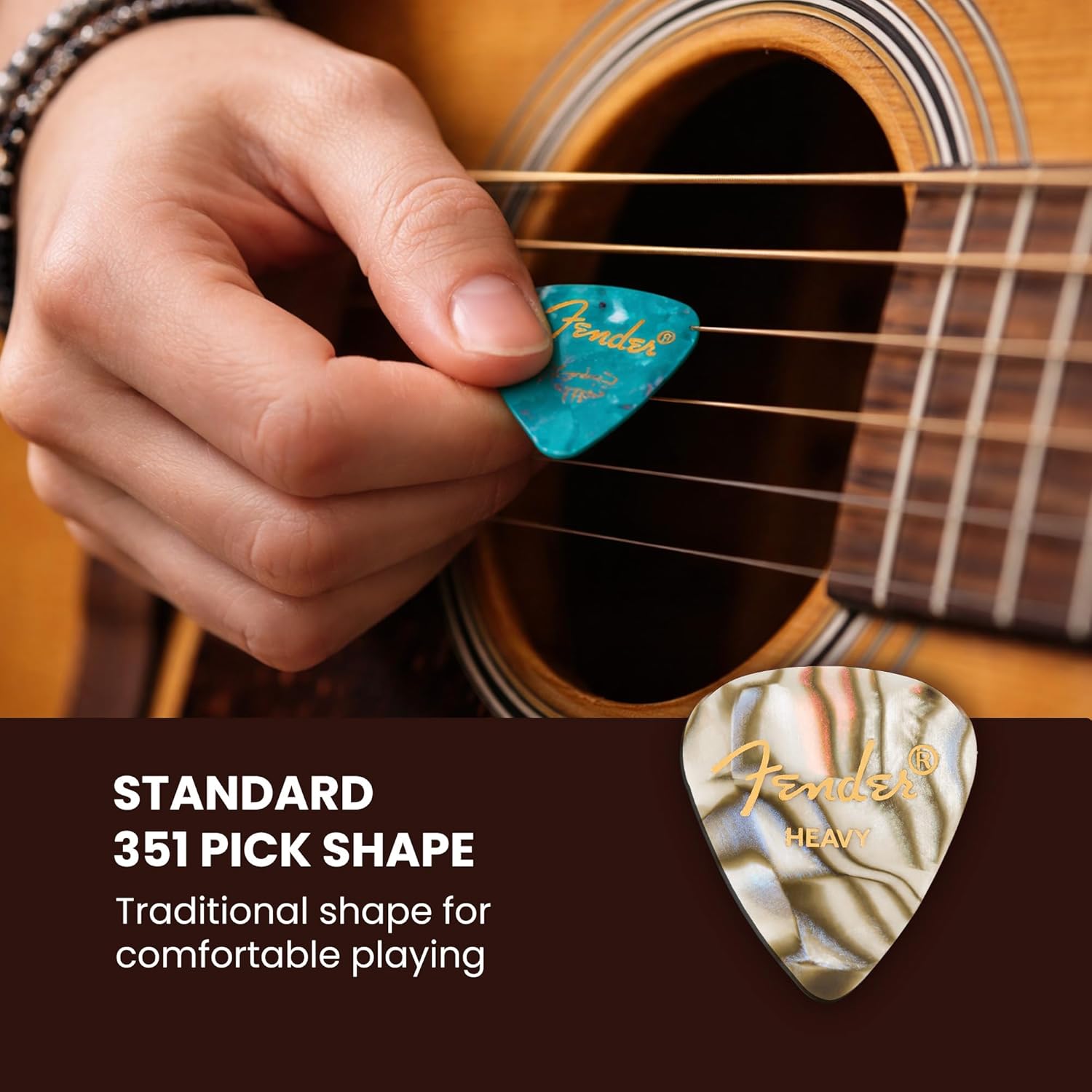 Fender Premium 24 Pack Picks Sampler - Includes Thin, Medium & Heavy Gauges (Austin Bazaar Exclusive)