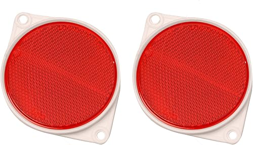 Miniatura 2 de Hy-Ko Products CDRF-3R - Reflector de uñas de 3 14 de diámetro rojo 2 piezas