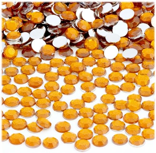 Miniatura 9 de The Crafts Outlet 1,000 diamantes de imitación redondos de 0.276 in - 34ss con parte trasera plana rojo rubí rojo