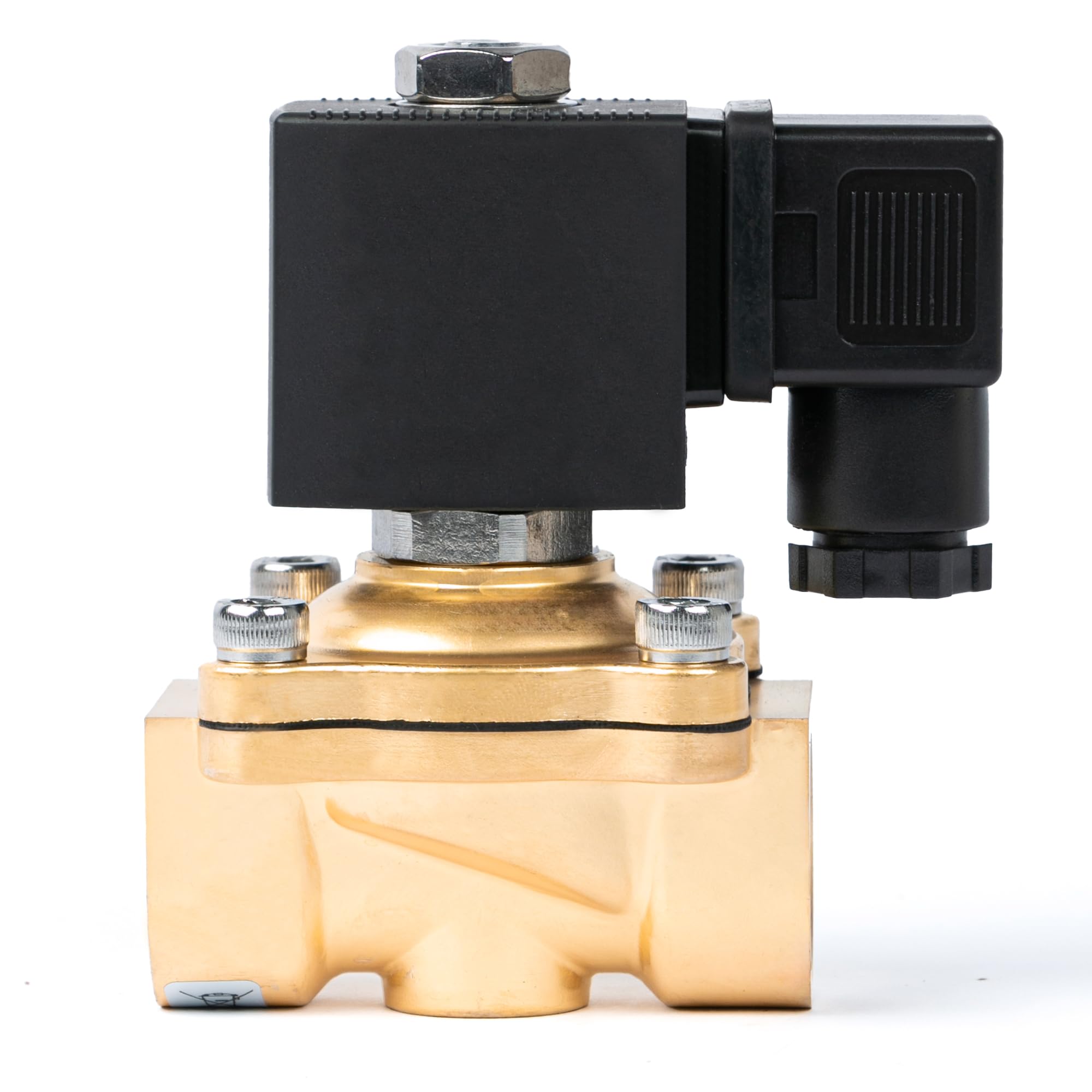 U.S. Solid Solenoid Valve Magnetventil 24V AC stromlos geschlossen 10 bar, elektrisches Wasserventil VITON (3/4", Messing)