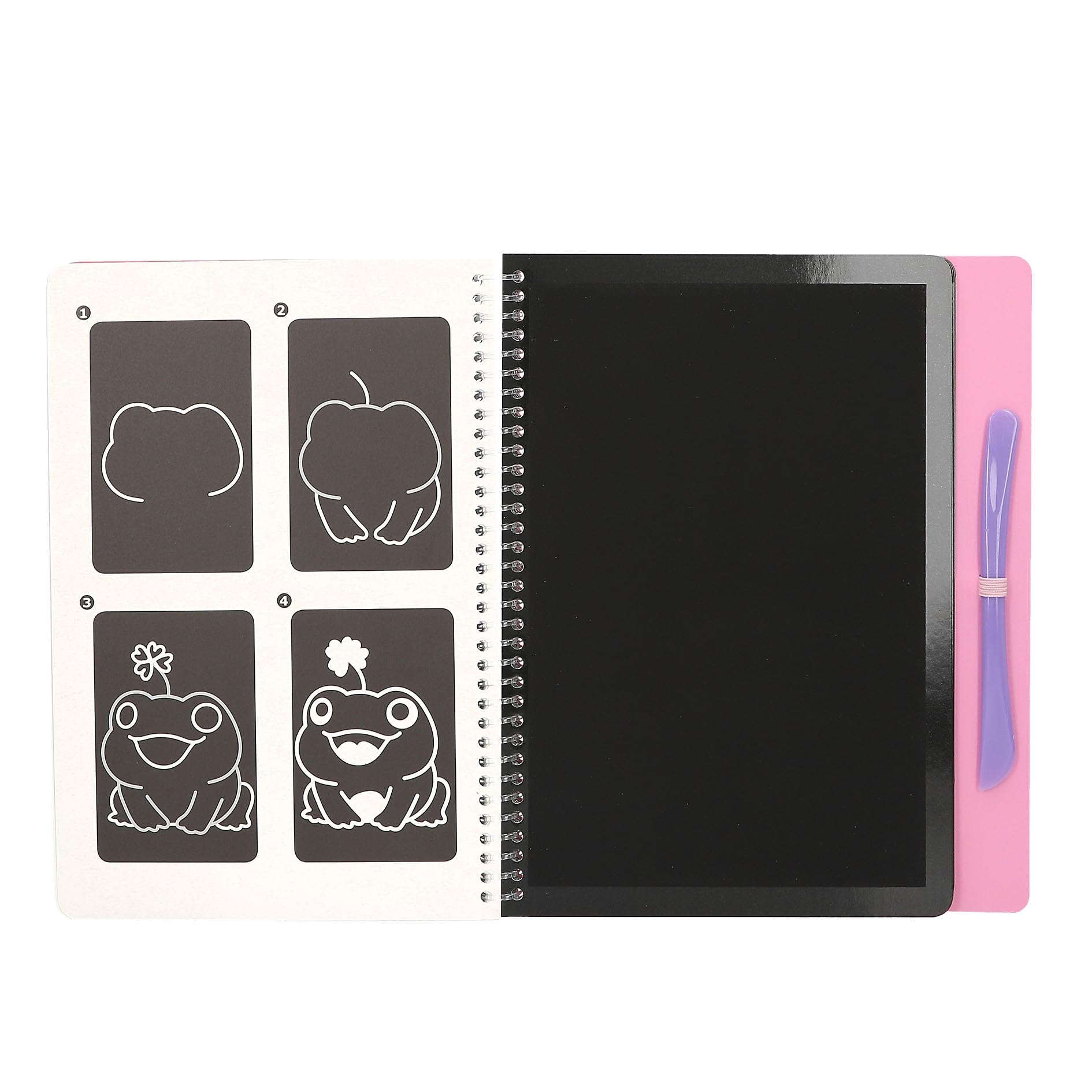 Libro Magic Scratch Miss Melody – 20 Páginas Con Motivos De Caballos Y Lápiz Incluido – Aprox. 20x19 Cm