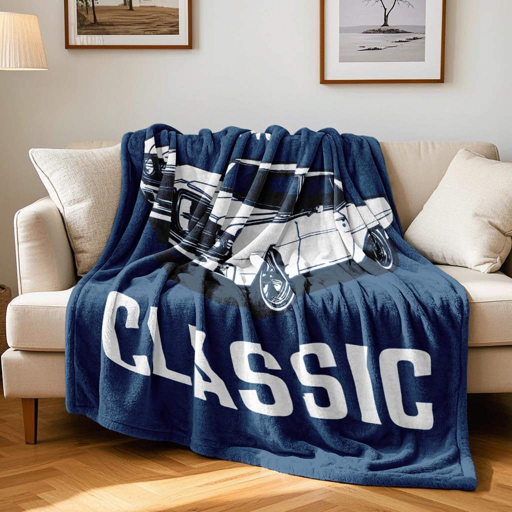 Dad Gifts, Blanket Gifts for Men, Birthday Gifts for Dad & Grandpa, Funny Gag Gift for Him, Cool Unique Gifts for Men Who Have Everything, Great Over The Hill Gift Idea Throw Blanket 50"x60" Blue