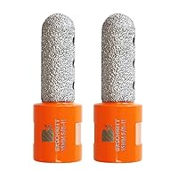 Vista 25 de Broca biseladora de diamante, brocas de diamante de 2 pulgadas (1.969 in) con rosca 5/8-11 para ampliar, pulir y biselar los agujeros exsit